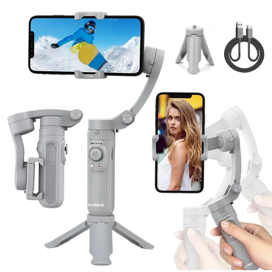 ESTABILIZADOR DE CELULAR CON TRÍPODE - SOPORTE PARA CÁMARA Y SELFIE