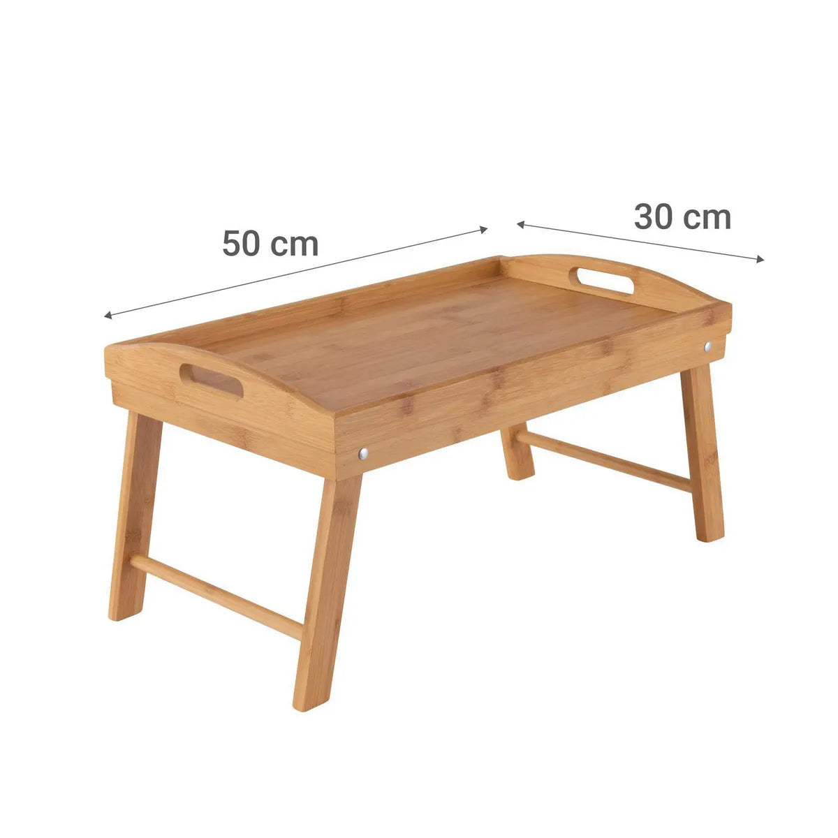 MESA BANDEJA PLEGABLE DE BAMBÚ PARA CAMA Y SOFÁ