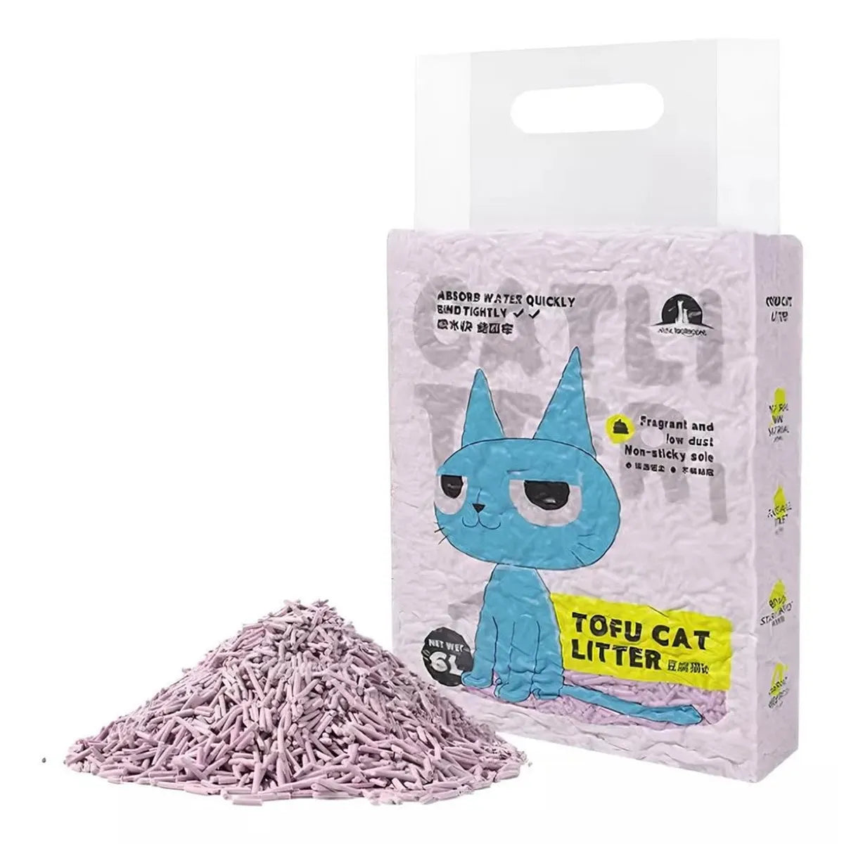 ARENA BIODEGRADABLE PARA GATO TOFU AROMA ORIGINAL 6L