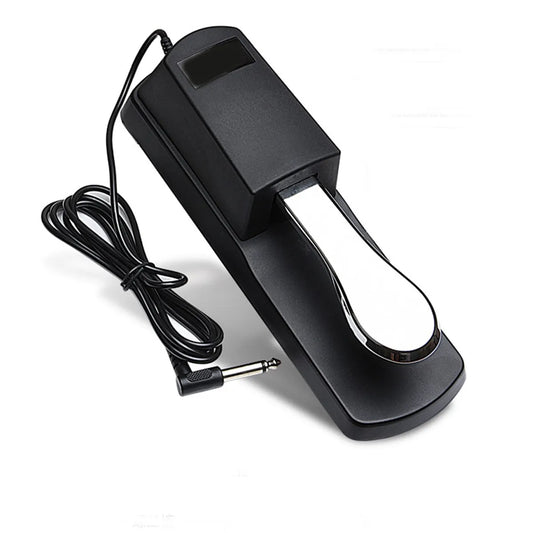PEDAL SUSTAIN UNIVERSAL PARA TECLADO Y PIANO CON CONTROL DE POLARIDAD