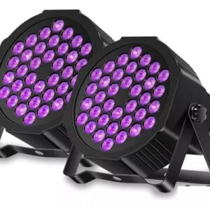 Pack 2 Foco Luces 18 Led Uv Luz Ultravioleta Fiesta Fluor