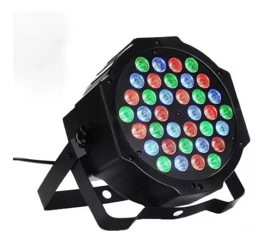 Pack de 2 Focos LED RGB DMX - 36 LEDs para Fiesta y Disco - Imagen 2