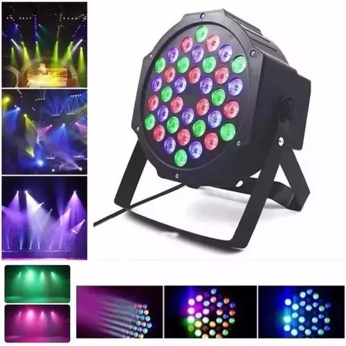 Pack de 2 Focos LED RGB DMX - 36 LEDs para Fiesta y Disco - Imagen 4