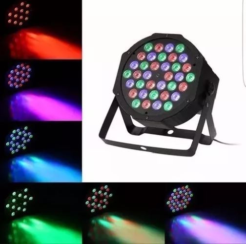 Pack de 2 Focos LED RGB DMX - 36 LEDs para Fiesta y Disco - Imagen 5