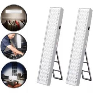 Lámpara de Emergencia Recargable 60LED - 90LED - 20hrs de Iluminación - Pack x2 💡