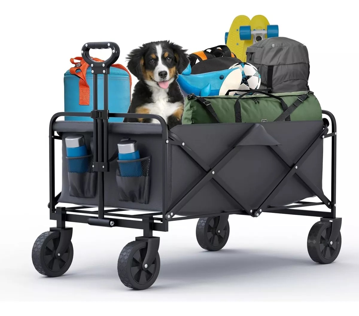 CARRITO DE COMPRAS PLEGABLE CARGA 100KG IDEAL PARA CAMPING