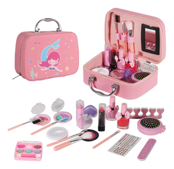 Kit de Maquillaje para Niñas – Juguete Educativo y Divertido