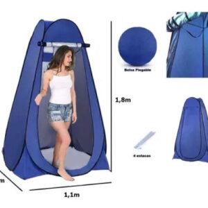 Carpa de Baño Vestidor Portátil Para Camping 1 Persona (COLOR A DISPOSICION)