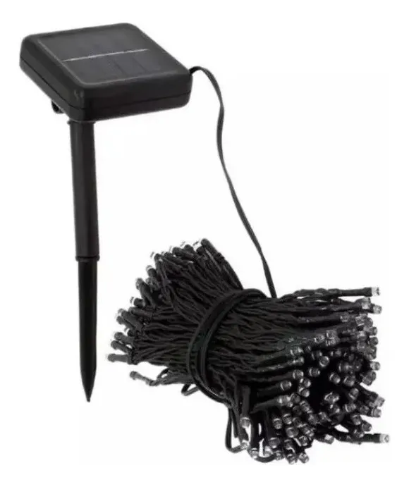 Luces Guirnalda Solar 20 Metros 200 Led Multicolor Navidad - Imagen 5