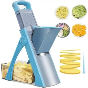 Picador De Papas Frutas Verduras Multifuncional Azul