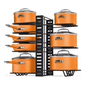 Estante Organizador De Ollas Y Sartenes 8 Niveles Ajustable