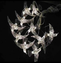 Guirnalda Eléctrica Decorativa con Colibrí Amarillas