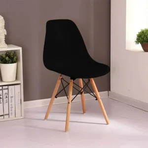 Silla de comedor estilo eames negra