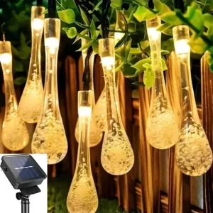 Gotas 6m Luces Decorativas Exterior Adornos Navideños