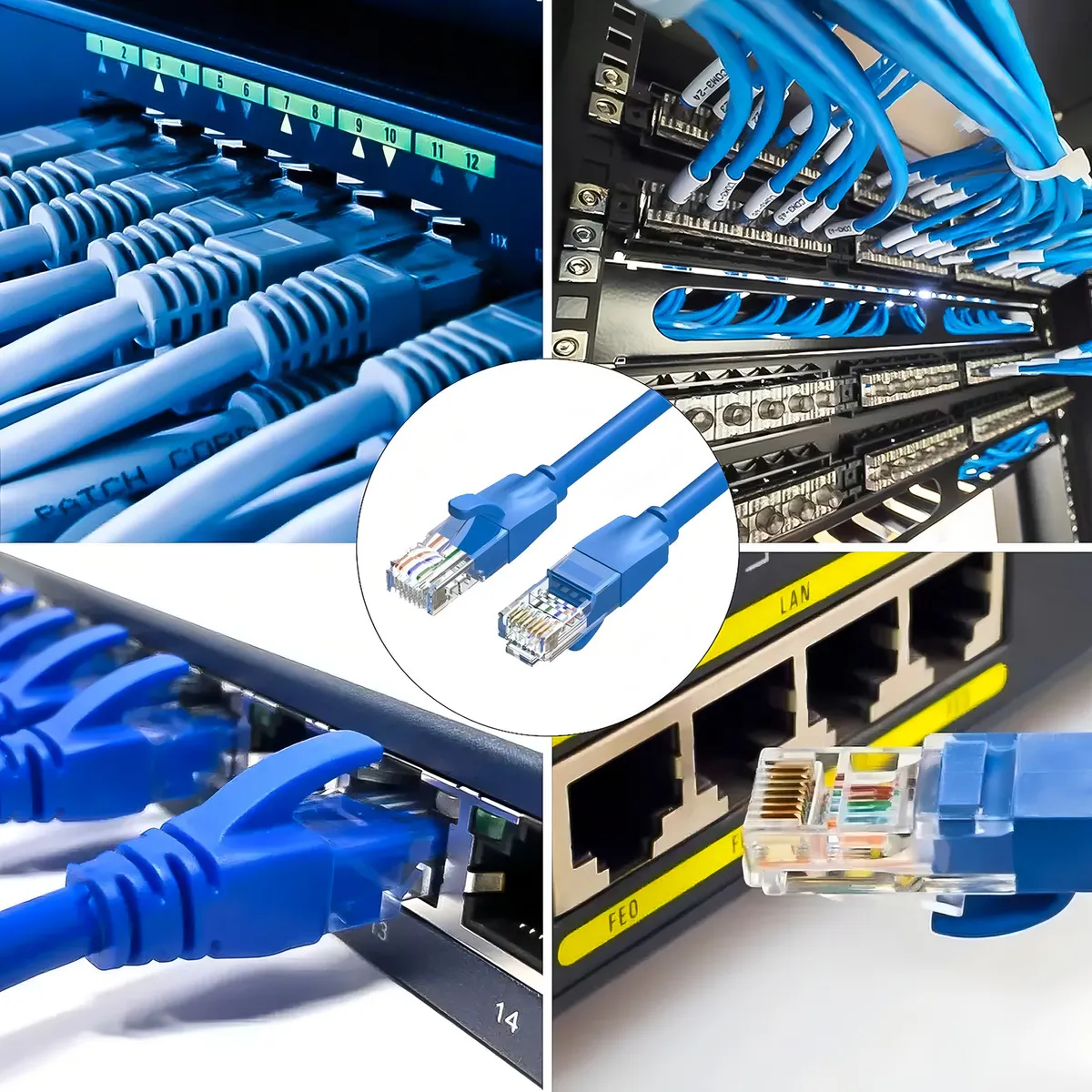 Cable De Red Cat6 Lan 50 Metros Alta De Datos - Imagen 2