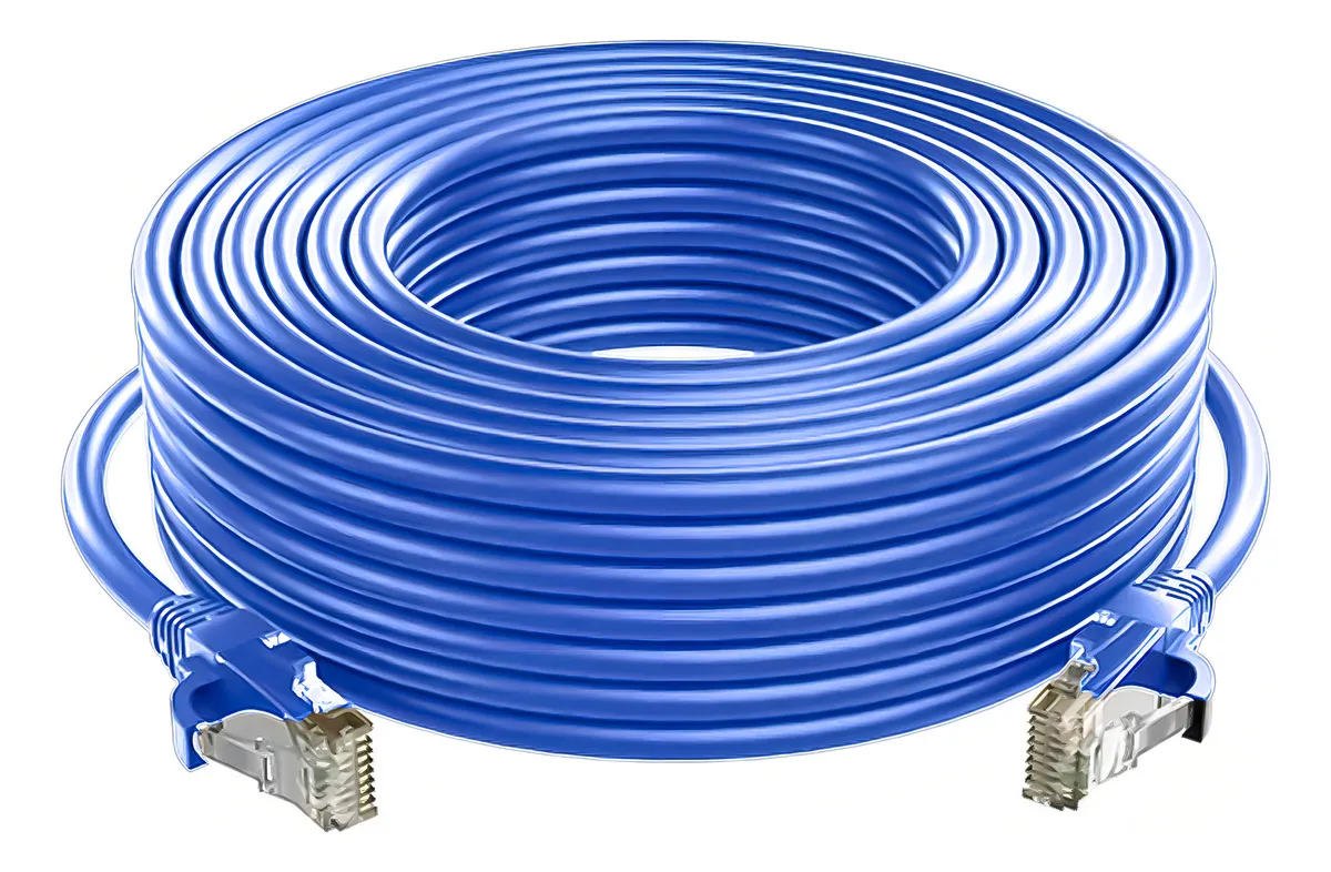 Cable De Red Cat6 Lan 50 Metros Alta De Datos