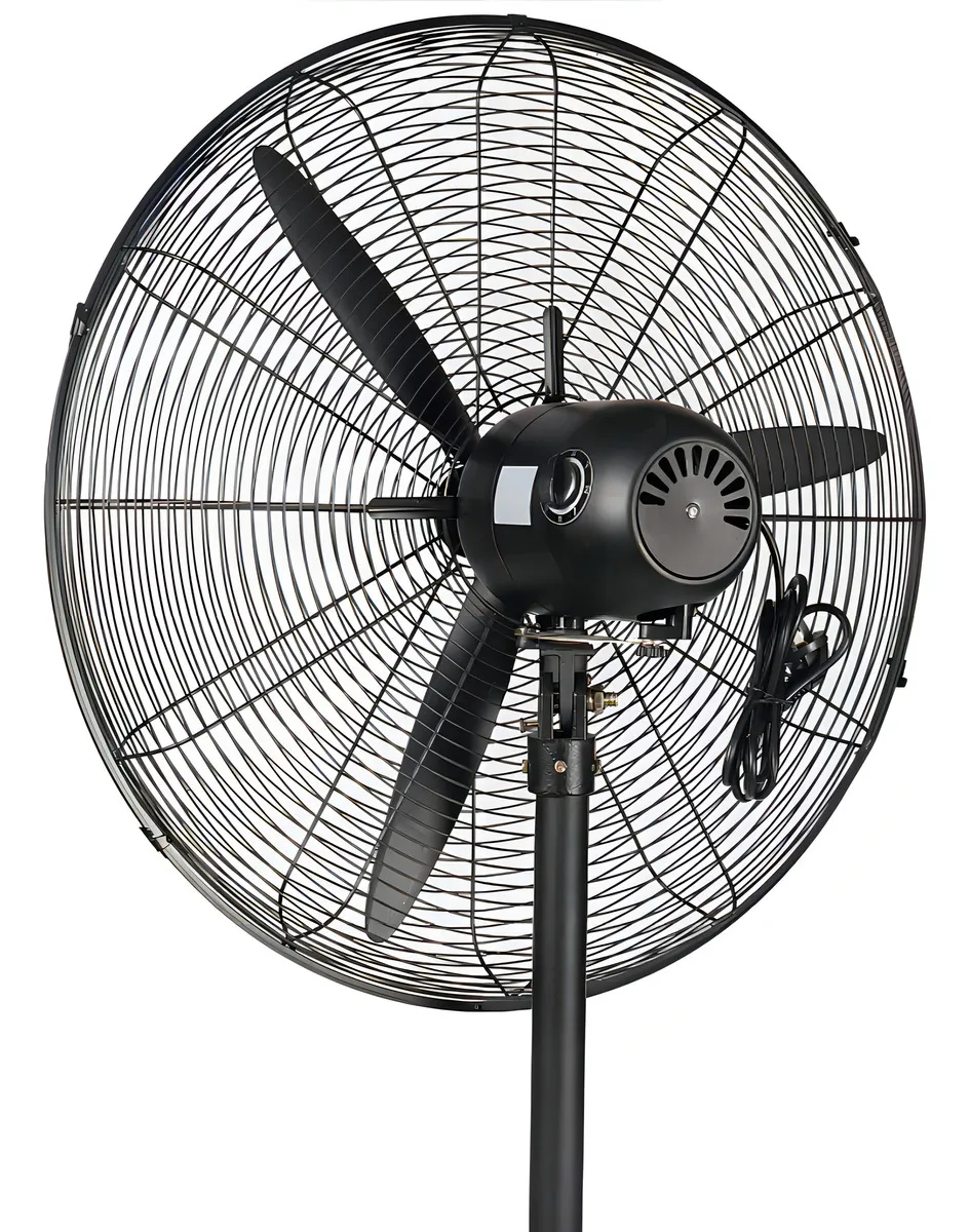 Ventilador De Pie Industrial 30 Pulgadas 76 Cm Diametro !! Cantidad De Aspas 3 Estructura Negro Material De Las Aspas Paleta Plastica - Imagen 5