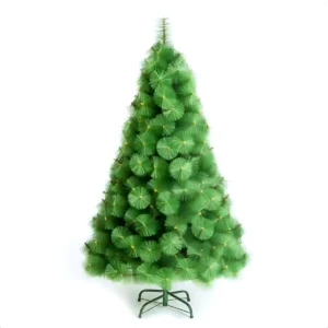 Árbol De Navidad 210cm Con Ramas De Pino, Montaje Rápido Verde