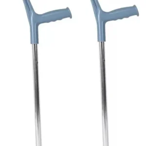 2 Bastón Muleta Canadiense Regulable En Altura Color Plateado